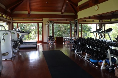 Fitness center at Aman Spa