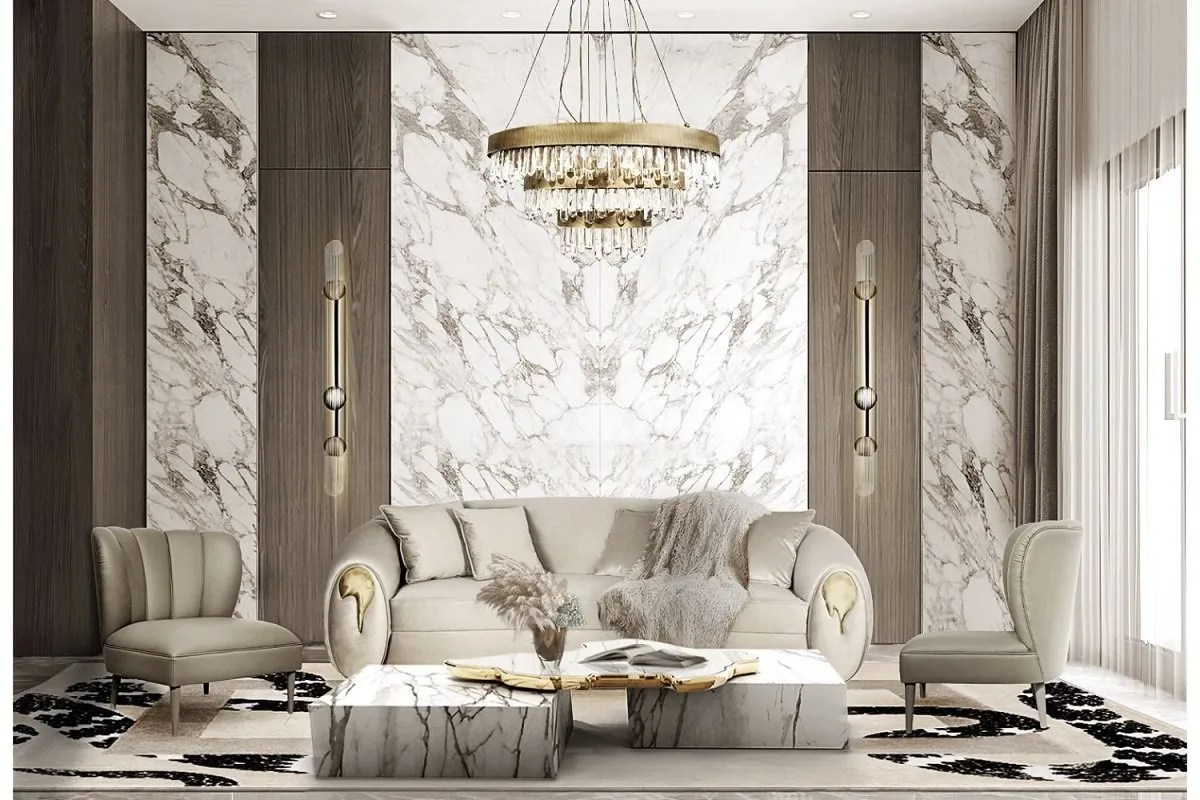 brass chandelier