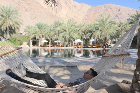 Chilling in hammock